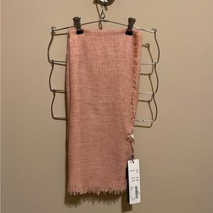 Ladies scarf By Fraas salmon color